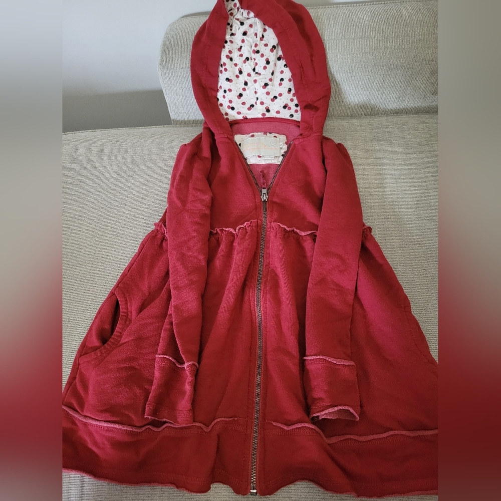EUC Honey Sophie by Evy's Tree size S, red with polka dot hood